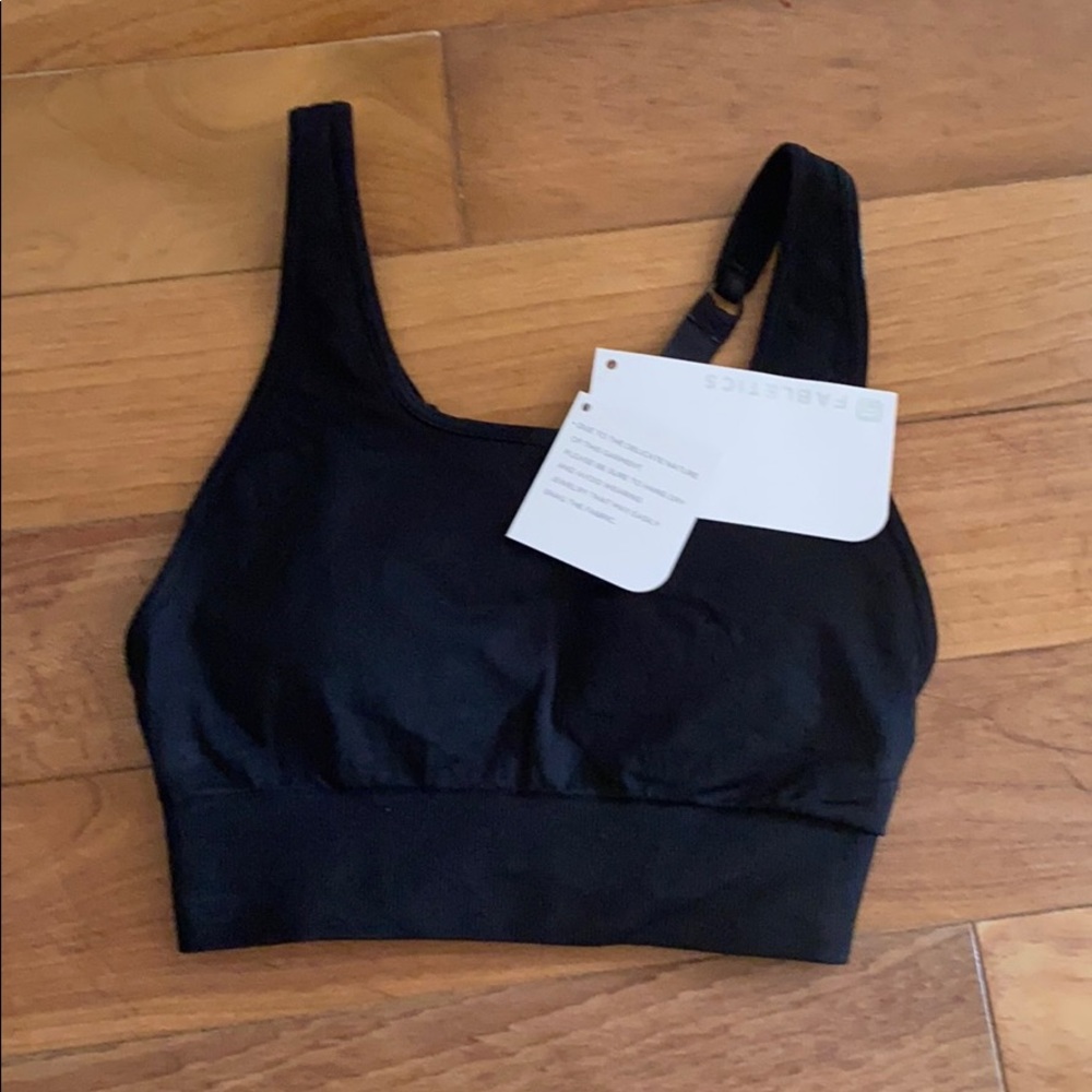 NWT Fabletics black bra top